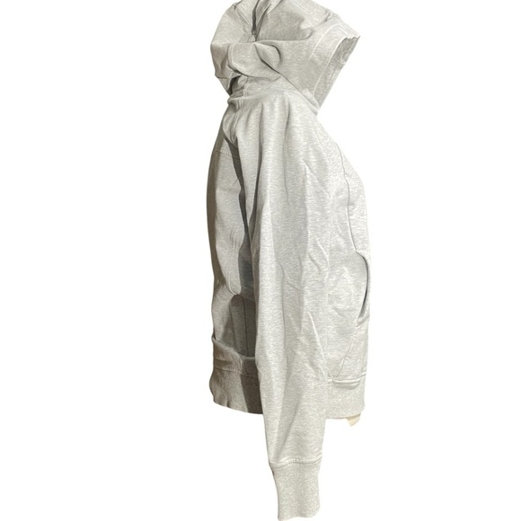 Lululemon Scuba Pullover Heathered Core Ultra Light Grey Size 4 - Picture 14 of 16